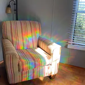 Twilight Movie Suncatcher / Edward Cullen / Non Adhesive / Window Cling / Prism Rainbow Sticker / Nostalgic Decor / Its the Flourecents