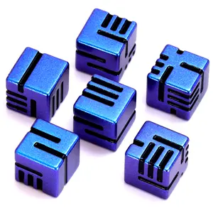 Metal Zinc Alloy Engraved Lines Heavy-Weight 16mm Line D6 Dice Set, 6 Unique Dice for DND, RPG Dungeons & Dragons (Toys & Hobbies, Games & Puzzles)