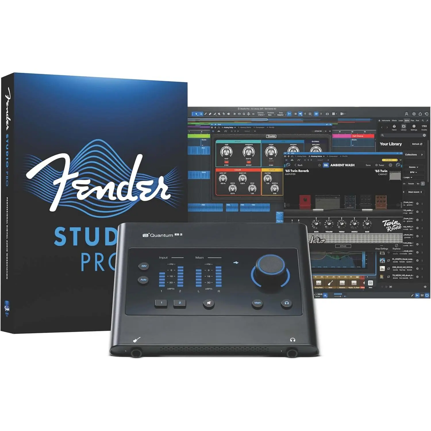 PreSonus Quantum ES 2 USB-C Audio Interface with Fender Studio Pro Software PreSonus Quantum ES 2 USB-C Audio Interface with Fender Studio Pro Software