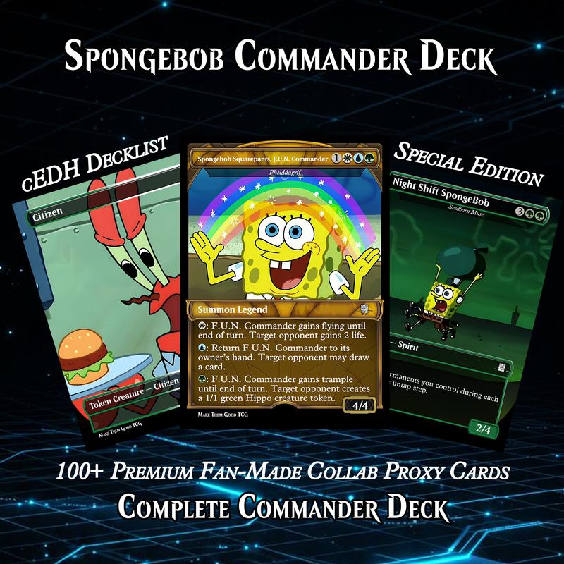 spongebob-squarepants-mtg-proxy-commander-deck-tiktok-shop