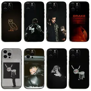 Rapper Singer D-Drake O-Owl Phone Cases For iPhone 17 Promax Pro Air 16 Plus 15 14 13 12 11 Soft Black TPU Shockproof Protective Cover Gift For Birthday Christmas Halloween
