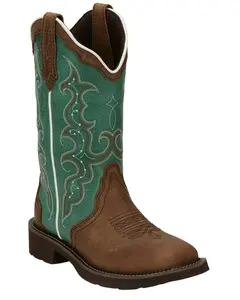Justin Women's Raya Western Boot Broad Square Toe - Gy2904