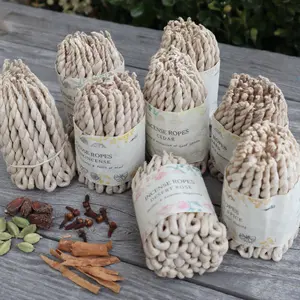 Shangri-La Herbs Incense Ropes Nepalese Handrolled Lokta Paper Dhoop Bundle of 50 Ropes