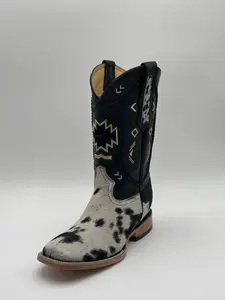 Cow Hide Leather Boot Each Pair Is Unique