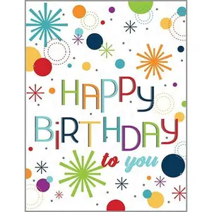 With Scripture Birthday Greeting Card - Birthday Sparkles