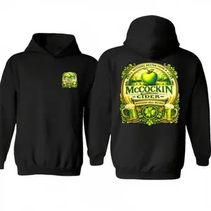 Mccockin Cider Irish Beer Two Sides Hoodie, Pub Gift, Nothing Better Than A Shirt, St Patrick's Day Tee, Unisex Sweater Pullover Tee