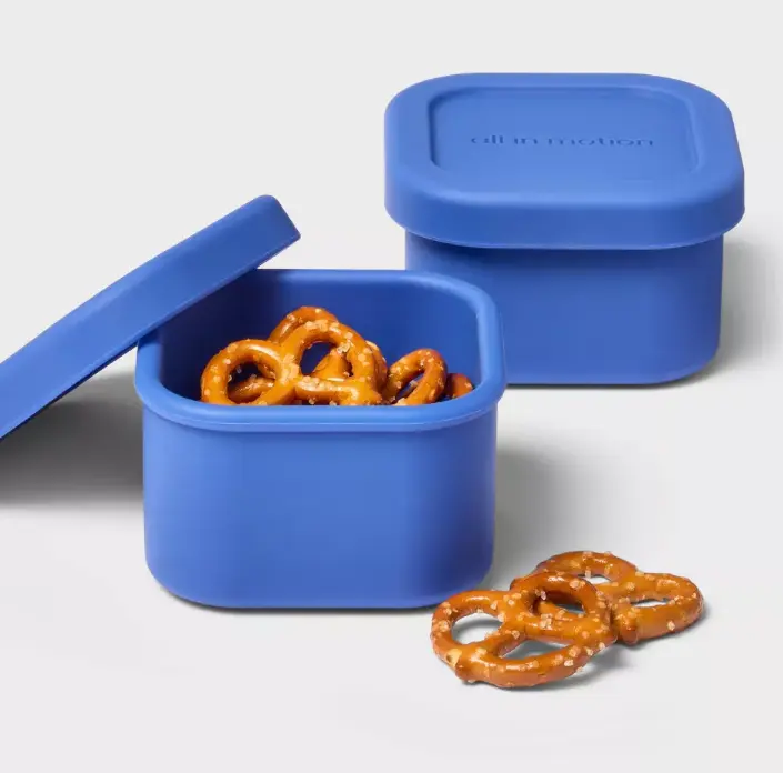 Silicone Bento Snack Container – Reusable Food Storage Box for Lunch, Travel and Everyday Organization