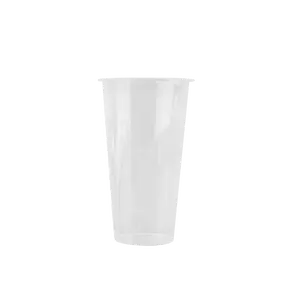 22/24oz (90mm Diameter) Clear Premium PP Injection Plastic Cups - 500 Pieces/Case