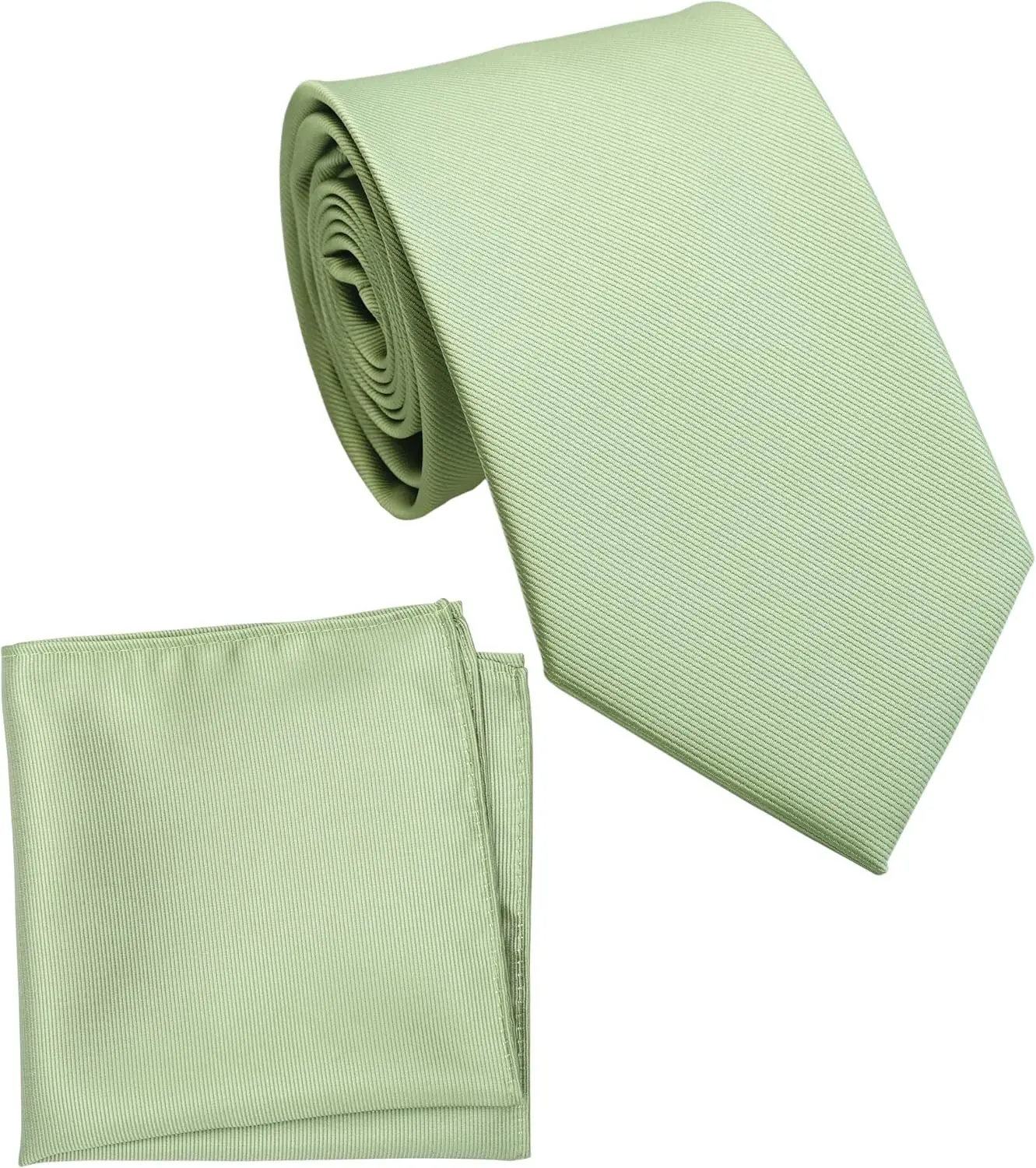 Classic Tie and Pocket Square Set for Men, 3.2-Inch Standard Width
