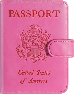 RFID Blocking Passport Holder Wallet – Travel Leather Organizer