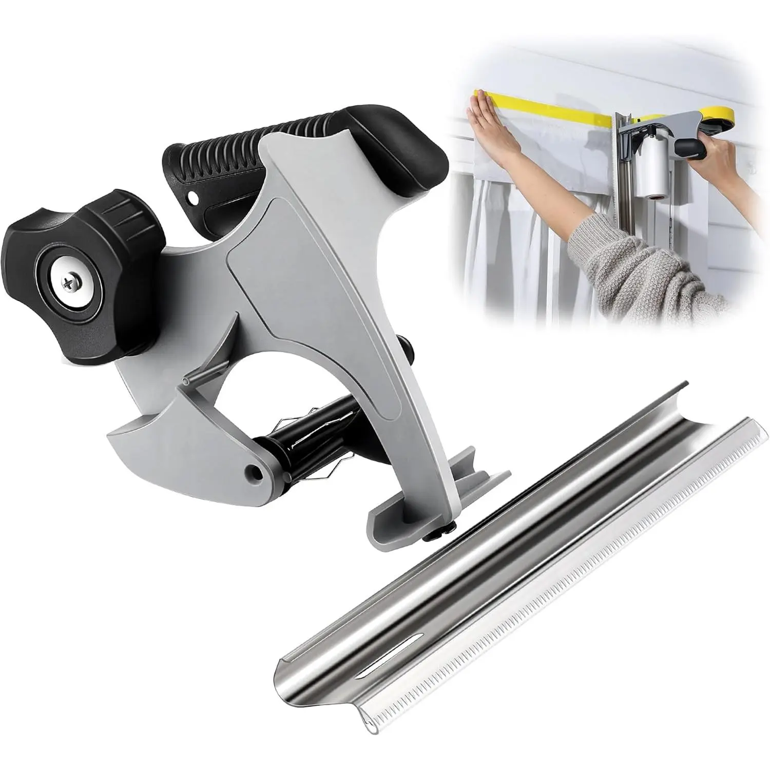 Painter's Tape and Masking Film Dispenser Kit with 12 Inch Film  for CuttingTape, Masking Film & Paper, Masking Tool for , Office Improvements Protects Surfaces from  Splatters