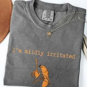 I'm Mildly Irritated Marcus The Worm Comfort Colors  Shirt, Marcus The Worm Meme Shirt, Brain Rot shirt, Robert Help Marcus The Worm Ugly shirt, Retro T-shirt