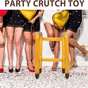 Inflatable Decoration Set, Includes Walker and Cane, Durable PVC Material, Foldable, Perfect for Parties and Entertainment