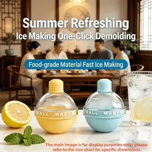 Macaron Color Ice Ball Mold, Soft Silicone Easy Release, Round Ice Cube Maker, Whiskey Ice Balls, Coffee Milk Tea, Home Bar Tool