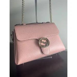 Pre-owned Leather Shoulder Bags Gucci Interlocking G Chain Shoulder Bag