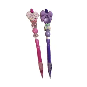 Live Claim Mechanical Beaded Pencils with Adorable Bow Design for Kids and Adults