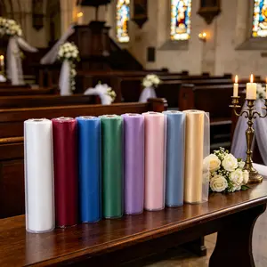 30m Roll Romantic Mesh Decor, Multi-Size & Color, Ideal for Weddings, Parties, Festivals, Soft Polyester Fabric, Perfect for Special Events