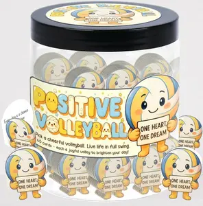 Positive Volleyball Jar – Volleyball Gifts For Women, Men - Teens, Volleyball Party Favors, Volleyball Accessories For Teen Girls, Volleyball Party Decorations