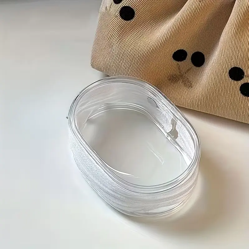 1 Multifunctional Portable Charger Storage Bag, Wear-resistant and Waterproof Zipper Closure, Transparent and Visible Waterproof Portable Digital Bag