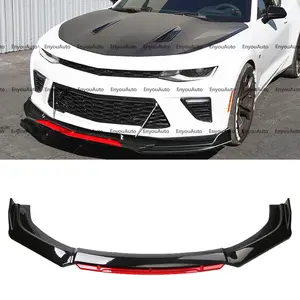 For Chevrolet Camaro Universal Front Bumper Lip Spoiler Splitter Gloss Black Red