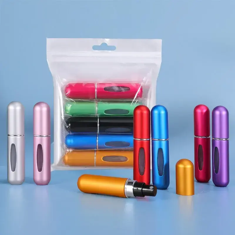 Refillable Perfume Spray Atomizer Aluminum Perfume Spray Scent Pump Perfume Atomizer Refillable Mini Bottle for Travel