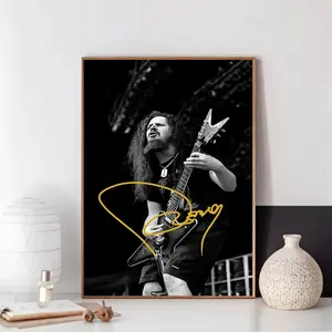 Pantera Dimebag Darrell Memorial Signature Poster Decor Artwork