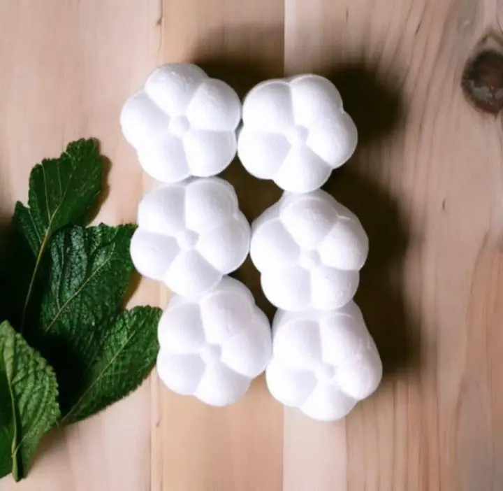 Roses Natural Shower Steamer - 6 Pack with Peppermint & Eucalyptus Essential Oils for Soothing Sinus Congestion & Revitalizing Aromatherapy Experience