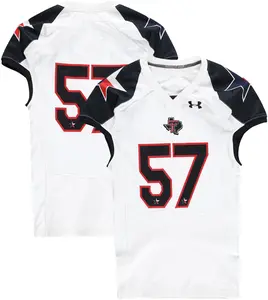 Texas Tech Red Raiders Team-Issued #57 White and Black Jersey from the 2013 NCAA Football Season - Size 48
