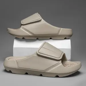 New Thick Sole Hook and Loop Sandals for Men and Women - Comfortable, Stylish, Non-Slip, Adjustable Couples Slides outdoorfun