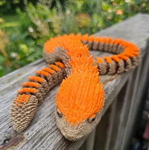 3D-Printed Articulated Spike Snake