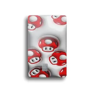 3D Mushrooms Card Skin