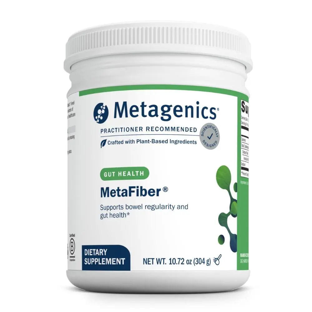Metagenics MetaFiber - 6 g Dietary Fiber - Supports GI Regularity & Occasional Constipation Relief - Fiber Blend Powder - Non-GMO & Gluten-Free - 10.72 oz