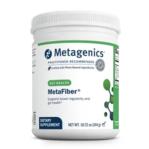 Metagenics MetaFiber - 6 g Dietary Fiber - Supports GI Regularity & Occasional Constipation Relief - Fiber Blend Powder - Non-GMO & Gluten-Free - 10.72 oz