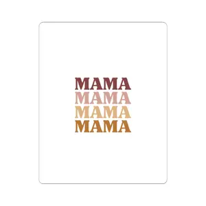 Mama Retro Stack Kiss-Cut Sticker — Motherhood Laptop & Water Bottle Decal