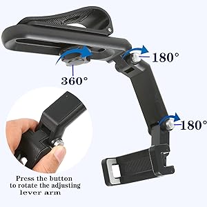 1080° Multi-Function Car Sun Visor Phone Holder | 360° Rotatable Retractable | Universal Fit for All Scenes