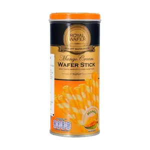 VFOODS Thai Royal Wafer Rolls Mango Cream Flavor - Crispy Snack Sticks, 12-Pack VFOODS Thai Royal Wafer Rolls Mango Cream Flavor - Crispy Snack Sticks, 12-Pack