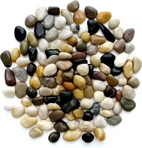Rocks for  5 Lbs, 0.8-1.5 Inch High Polished Pebbels, Decorative Stones for Garden Landscaping, Smooth Gravel Filler for Outdoor , , Fish Tank and Vases