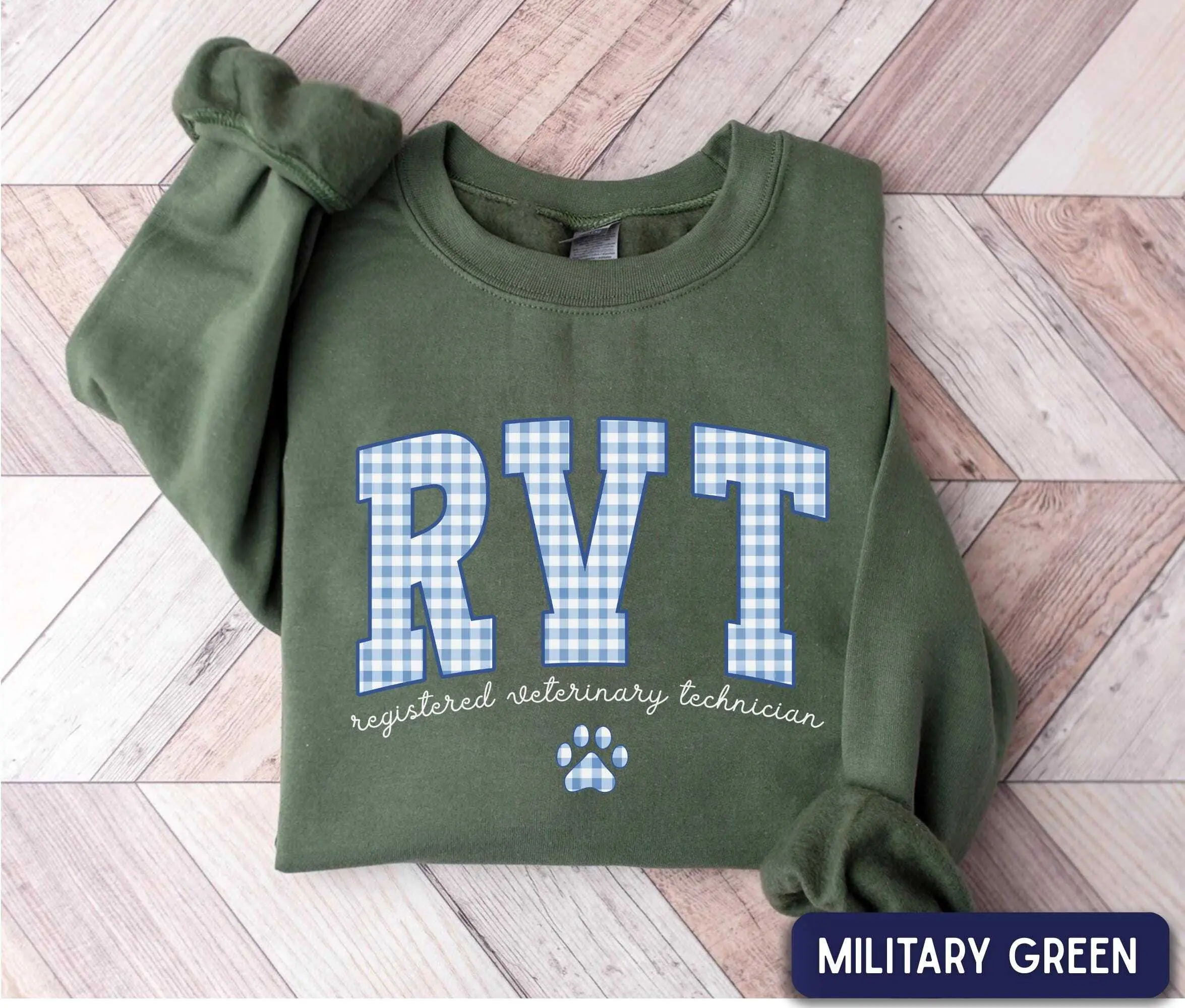 RVT Short Sleeve T-Shirt / Sweatshirt / Hoodie, Registered Veterinary Technician Crewneck, Vet Tech Gift,  Vet Med shirt, vet clinic wear