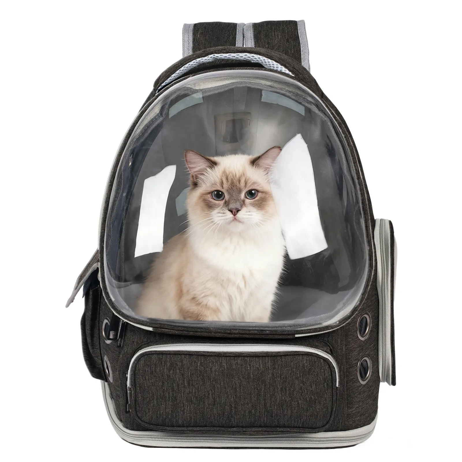 Transparent Space Capsule Pet Carrier Backpack for Puppies & Cats - Airline Approved, Portable, Shockproof, Breathable, with Ventilation, Secure Waist Buckle, Soft Cushion for Hiking, Travel, Outside Use, DealsforYourDays