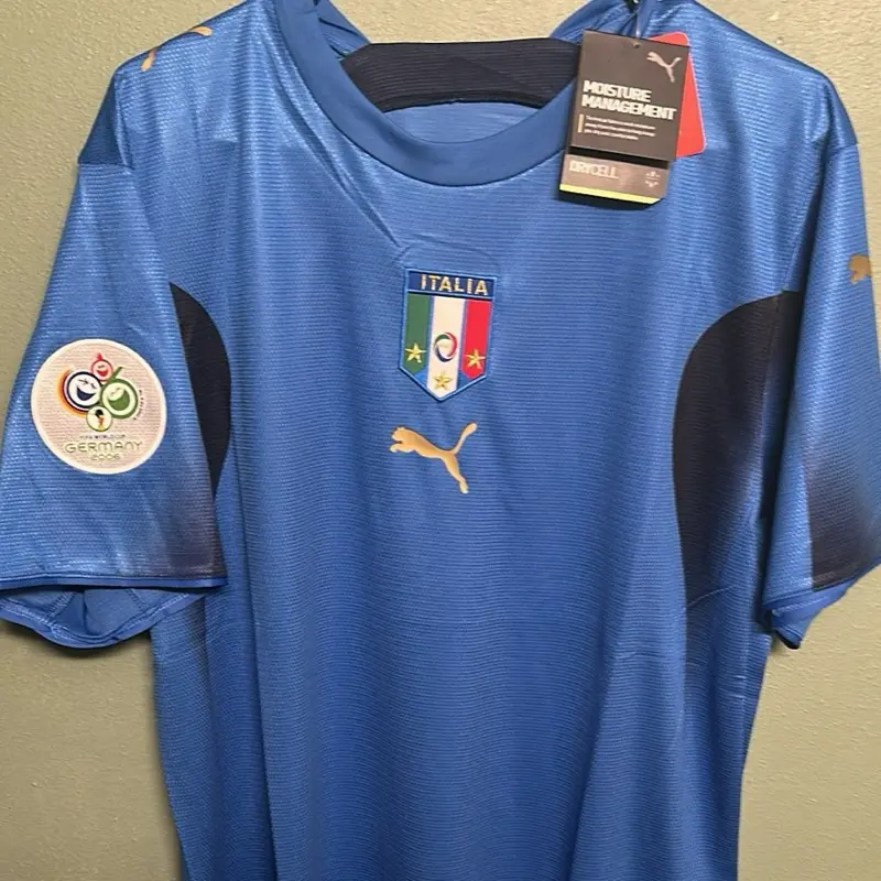 Puma Italy 2006 World Cup Winners Jersey XL Blue Football Shirt