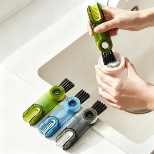 Mini 3-In-1 Multi-Functional Bottle Crevice Cup Cleaning Brush, Lid Cleaner, Gap Tool, Water Bottle Cleaner, Home Kitchen Cleaning Tool