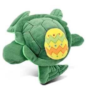 DOLLIBU 6-Inch Super Soft Polyester Sea Turtle Stuffed Toy with Yellow Easter Egg - Spring Theme Personalized Gift for Easter Gifting, Easter Eggs