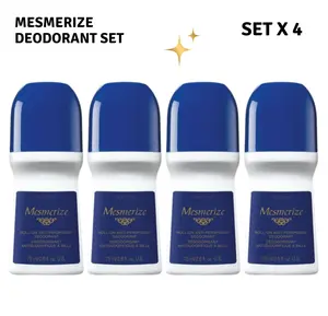 Mesmerize Roll-On Deodorant Set By AVON  4-Pack Long-Lasting Fresh Protection