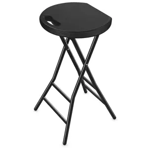 Rfiver Folding Stool, 24 inch Tall Folding Bar Stool with Handle