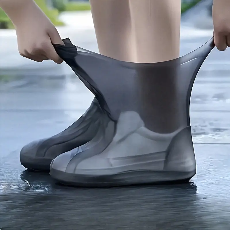 1 Pair of Shoe Covers – Waterproof, Reusable & Slip-Resistant for Men and Women | Durable, Elastic, Easy to Clean