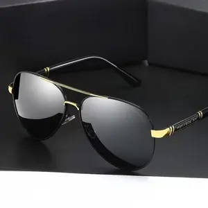Women's Unisex Polarized Aviator Sunglasses (2 Pairs) - Durable Frames, Anti-Glare Lenses, Full UV Protection for Driving, Outdoor Travel
