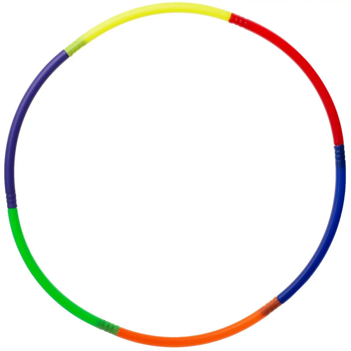 212 MAIN Segmented Fitness Hoop - 29-Inch Portable Collapsible Exercise Equipment for Kids & Adults, Multi-Color for Ab Workouts & Outdoor Fun