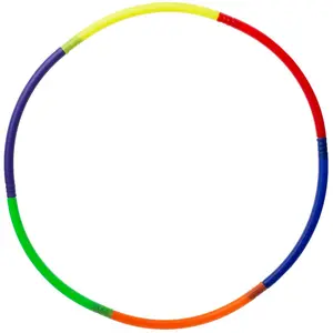 212 MAIN Segmented Fitness Hoop, 29-in Portable Collapsible Exercise Equipment for Weight Training & Ab Workouts