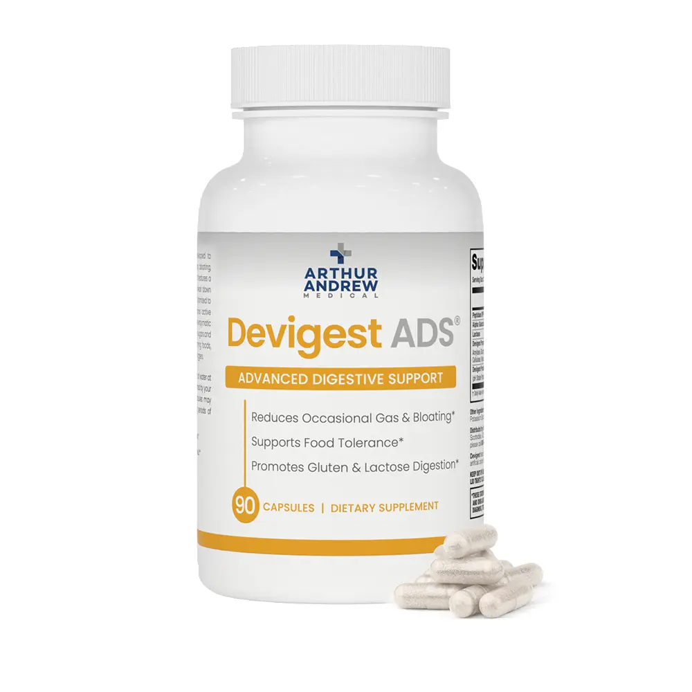 Arthur Andrew Devigest ADS Advanced Digestive Support for Lactose Intolerance & Casein Sensitivities Vegan Non-GMO