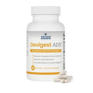 Arthur Andrew Devigest ADS Advanced Digestive Support for Lactose Intolerance & Casein Sensitivities Vegan Non-GMO